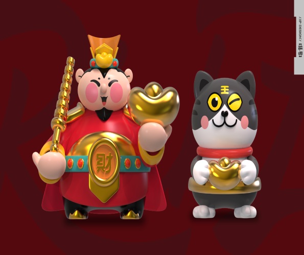 括号品牌-赵公祖庙“财神”IP设计